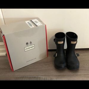 Black Hunter Boots US Girls 10